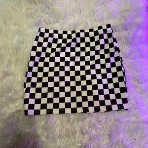 Checkered skirt